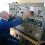 Stan MacNally M1 Stan MacNally at the Marconi Main Ships Radio Room Console